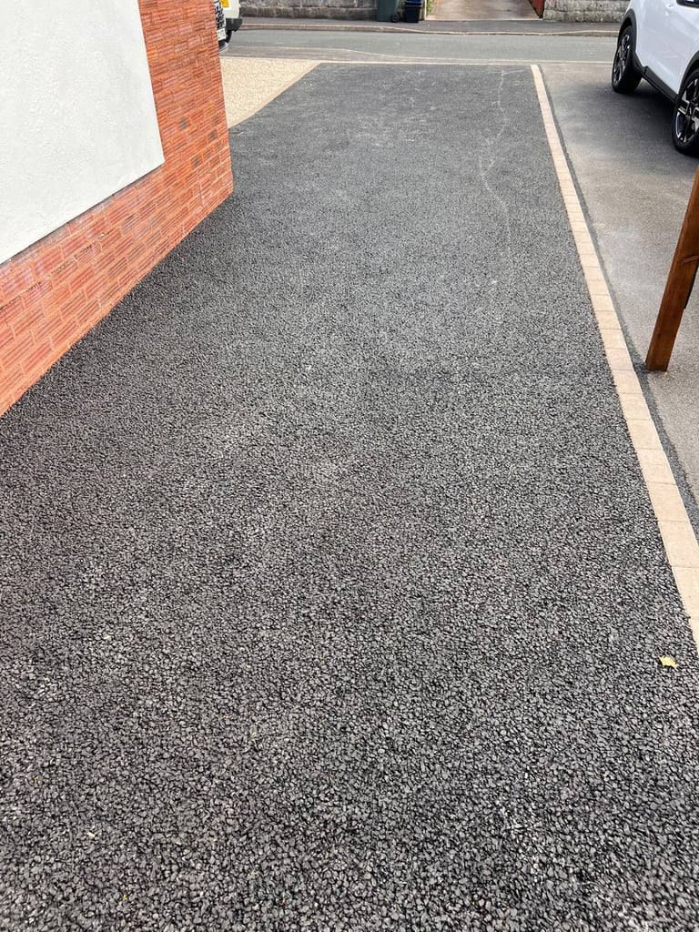 Tarmac driveway completed by PC Landscaping in South Devon