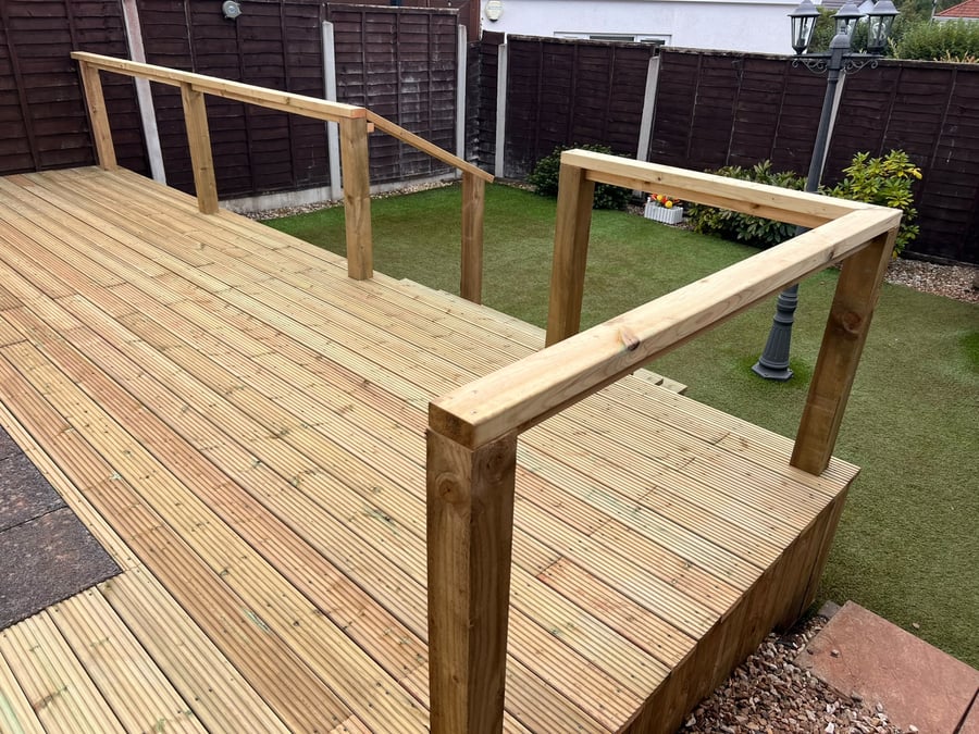 Decking (Timber & Composite) by PC Landscaping in South Devon: project photo 1