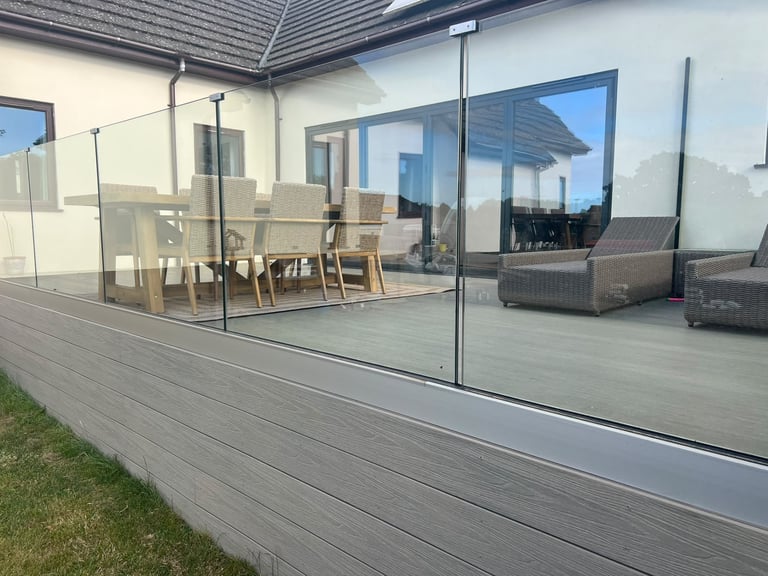Composite decking completed by PC Landscaping in South Devon