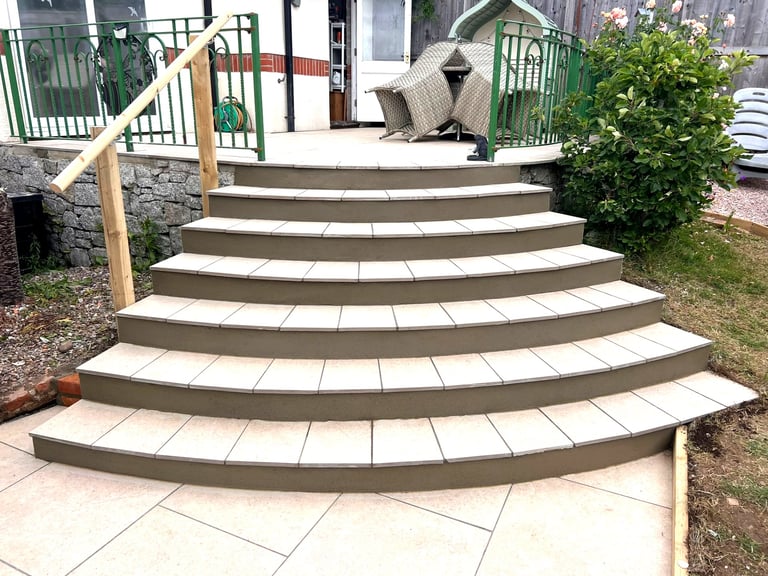 Garden & Patio Steps by PC Landscaping in Paignton