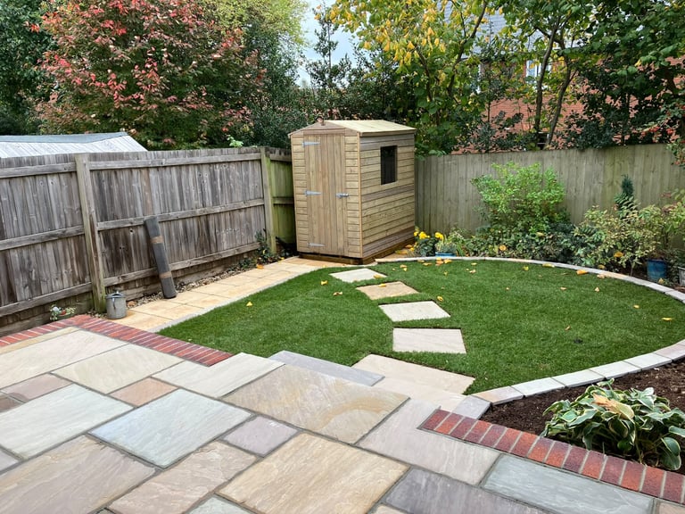 Garden design project completed by PC Landscaping in South Devon