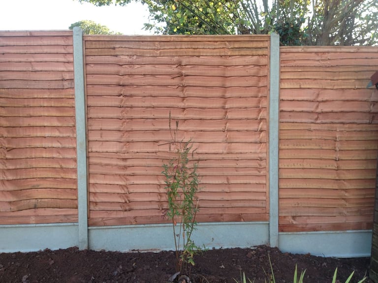 Close-board fencing completed by PC Landscaping in South Devon
