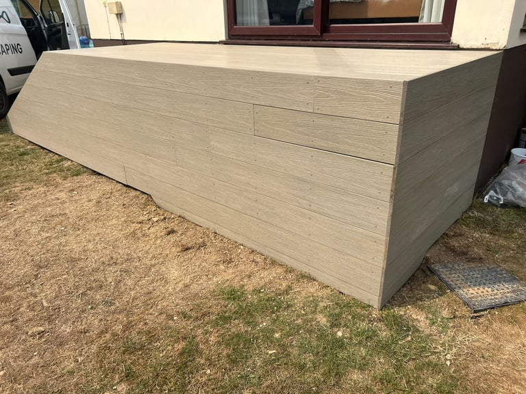 Composite decking completed by PC Landscaping in South Devon