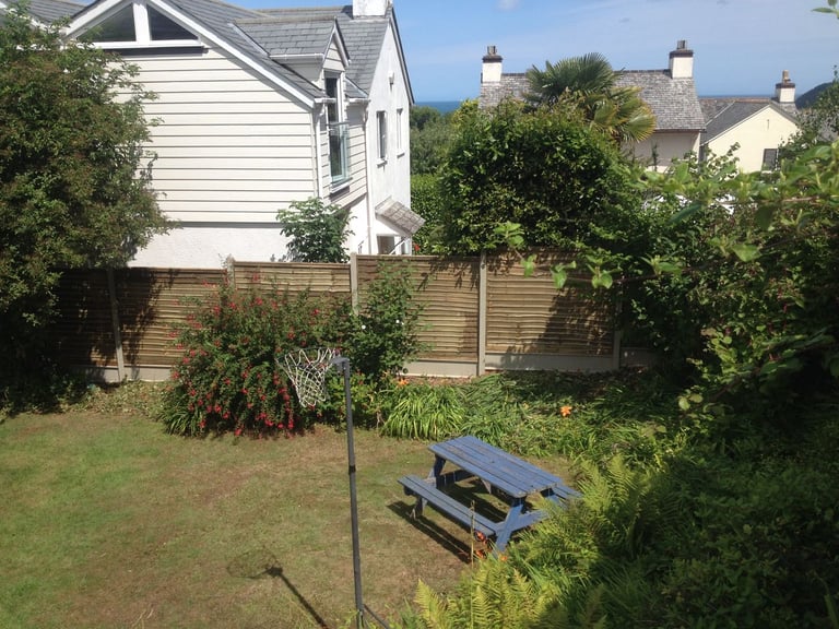Close-board fencing completed by PC Landscaping in South Devon